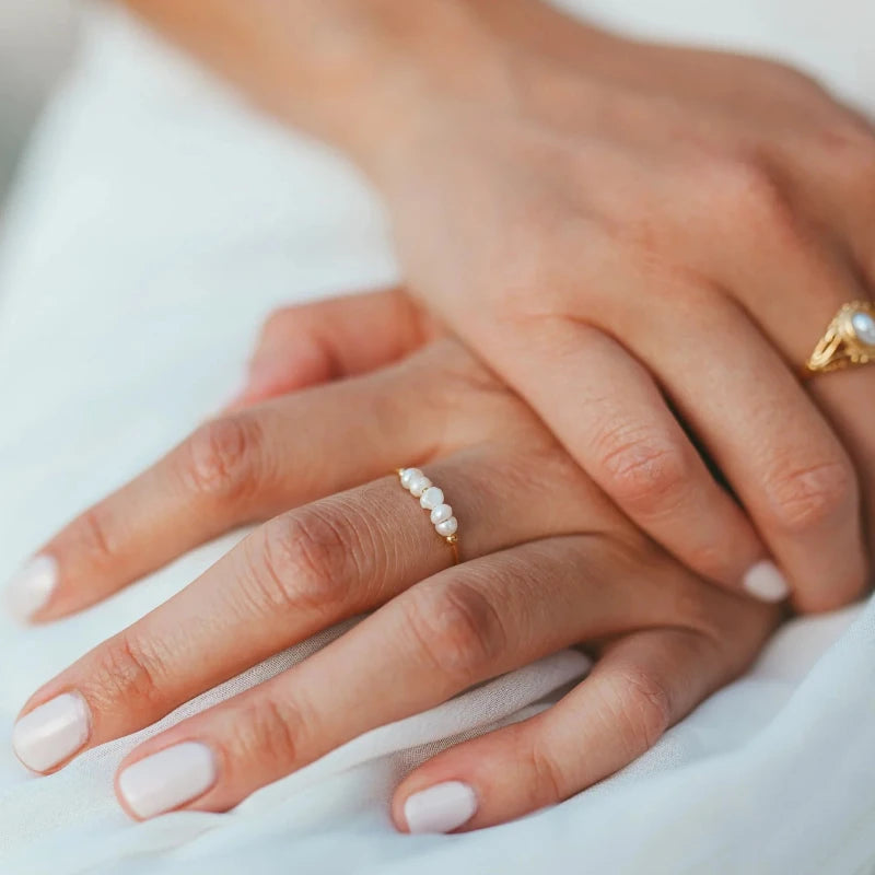 TIMELESS MINI PEARL RING